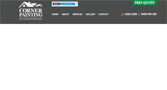 Desktop Screenshot of cornerpainting.com.au